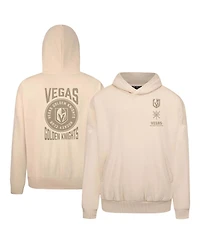 LevelWear Men's Cream Vegas Golden Knights Contact Stamp Pullover Hoodie