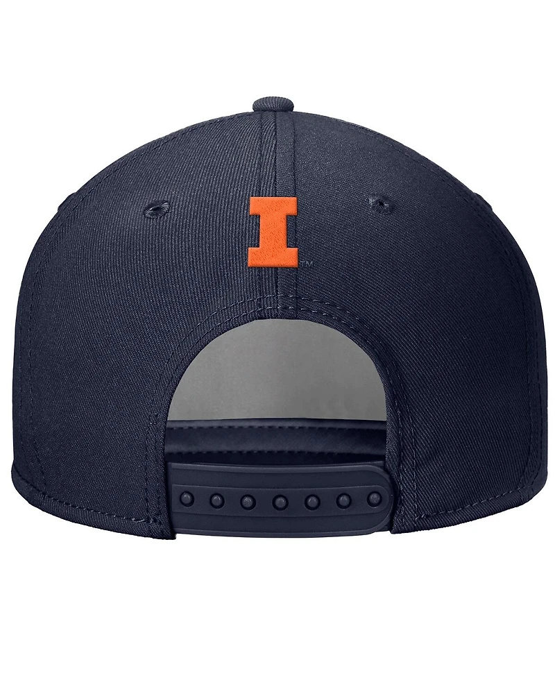 Men's Navy Illinois Fighting Illini Rise Adjustable Hat