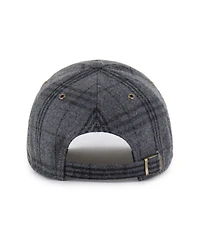 Unisex Gray Stanford Cardinal Plaid Windowpane Clean Up Adjustable Hat