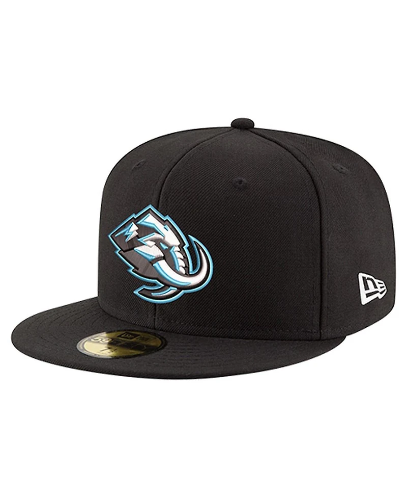 New Era Men's Black Utah Mammoth Core 59FIFTY Fitted Hat