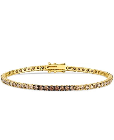 Le Vian Chocolate Diamond Ombre Tennis Bracelet (5 ct. t.w.) in 14k Honey Gold