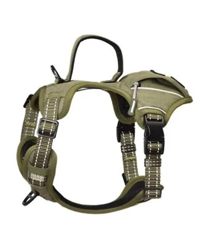 Petmarvel Heavy Duty Tactical Dog Harness with Poop Bag Holder