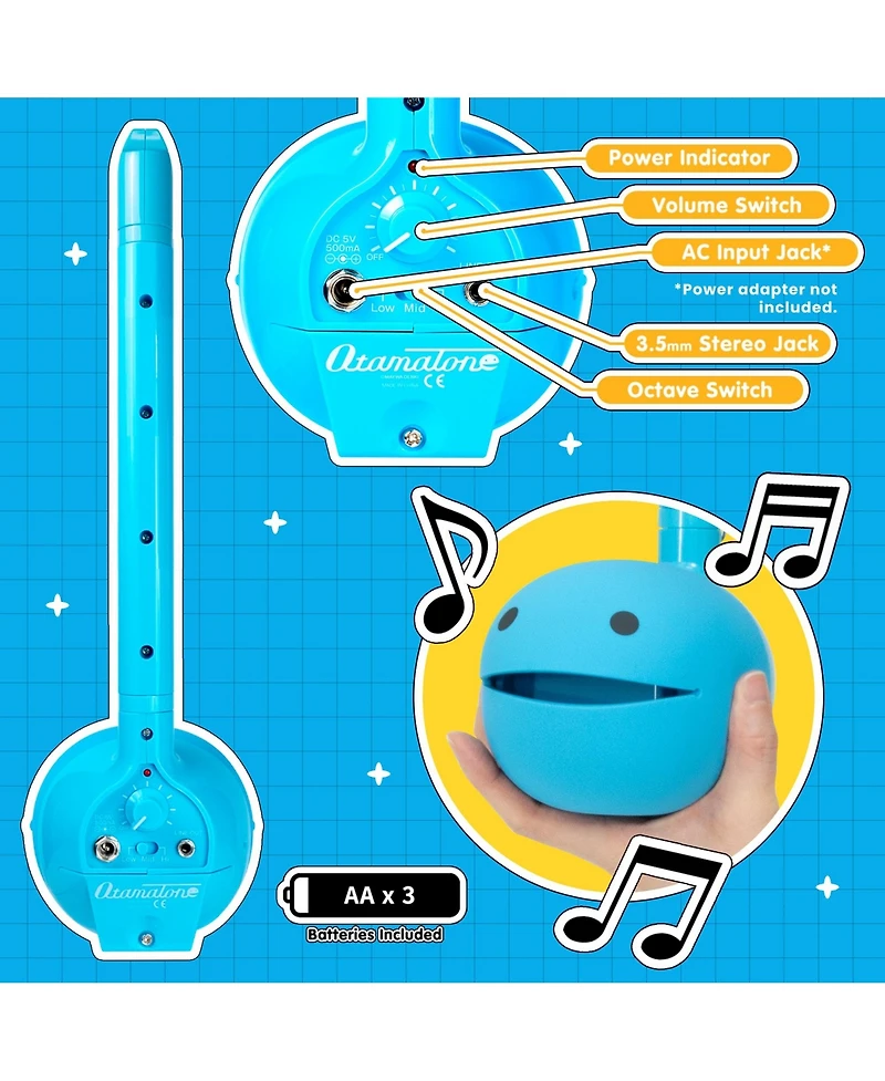 Otamatone Deluxe Series Electronic Musical Instrument Large Synthesizer Digital Educational Music from Japan for Cool Stuff Gift