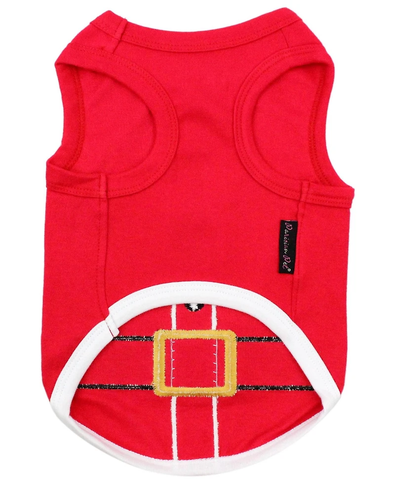 Parisian Pet Santa Outfit Holiday Dog T-Shirt