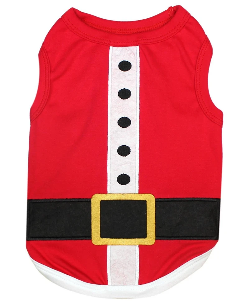 Parisian Pet Santa Outfit Holiday Dog T-Shirt