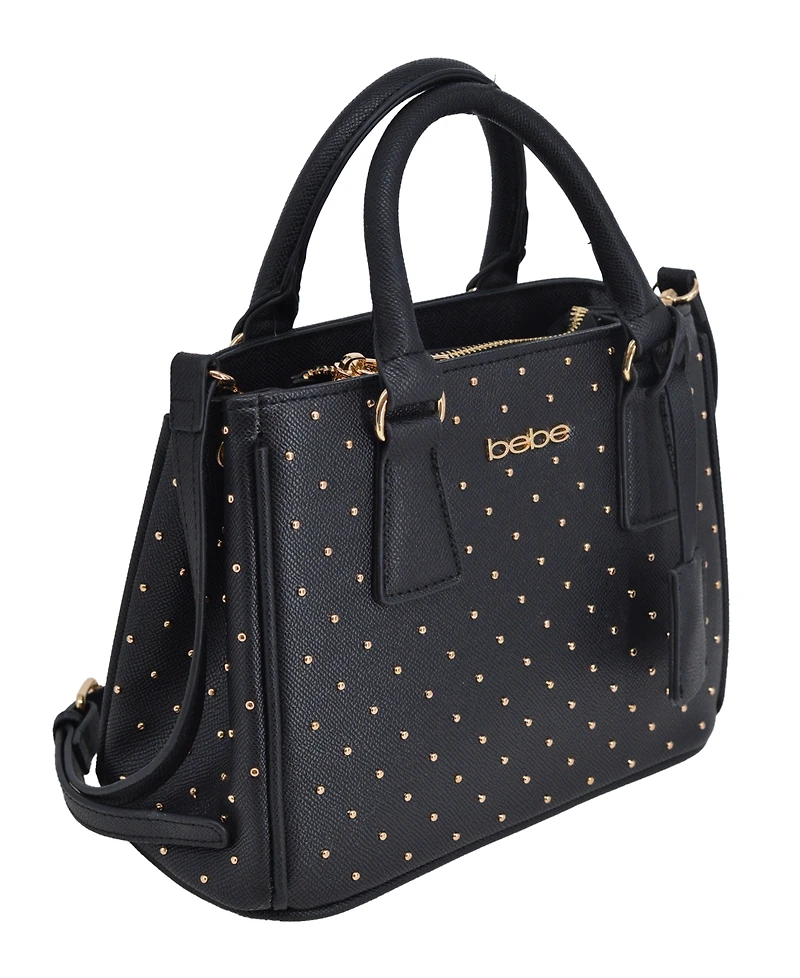 Bebe Women's Sagan Studded Small Satchel Bag