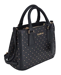 Bebe Women's Sagan Studded Small Satchel Bag