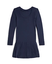 Polo Ralph Lauren Girls' 2T-6X Pleated-Skirt Ribbed Dress