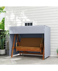 Outsunny 81" x 49" x 65" Outdoor Patio Hammock Porch Swing Cover,