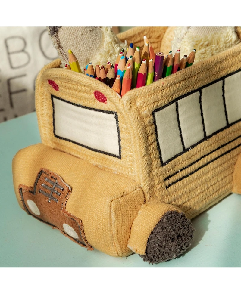 Lorena Canals Basket Mini School Bus