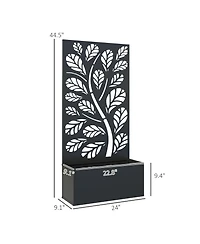 Outsunny Garden Box with Privacy Panel