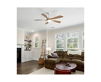 Sofucor 52-inch Modern Smart Standard 5-Blade Ceiling Fan with Remote Control and Led Light