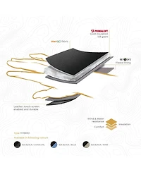 Kessler Men's Men s Insolated Leather Palm and Touchscreen Snow Gloves "Hafjell"