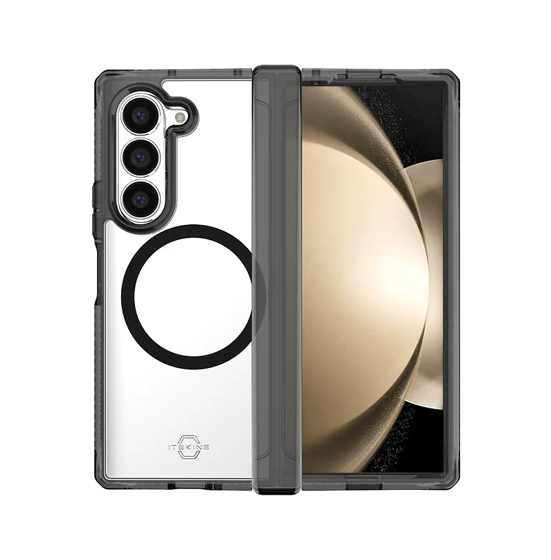 ITSkins Hybrid_R Clear Hinge MagSafe Case for Samsung Galaxy Z Fold6