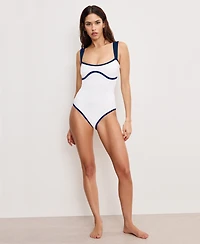 Good American Women's Compression Sweetheart One-Piece Swimsuit