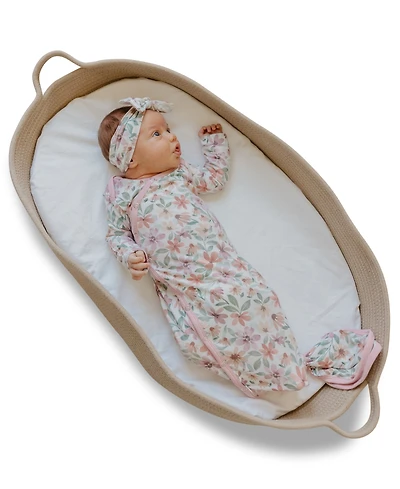 Copper Pearl Baby Girls' Natalie Knotted Gown