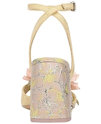 Circus Ny by Sam Edelman Women's Aria Flower Two-Piece Block Heel Dress Sandals