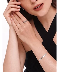 Devata Cable Link Ring in Rhodium Plated Sterling Silver