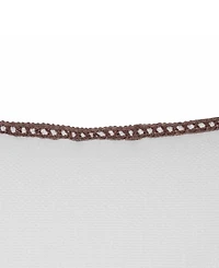 Tahari Home Crochet Edge Decorative Pillow, 20" x 20"