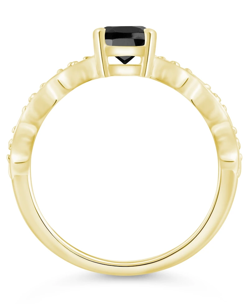 Macy's Amethyst (1-1/5 ct. t.w.) and White Diamond (1/20 Ring 10k Gold