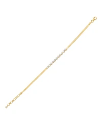 Macy's White Sapphire Bracelet (1-5/8 ct. t.w.) in 14k Yellow Gold-Plated Sterling Silver