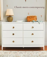Little Seeds Baby Neutral Briar 6-Drawer Dresser