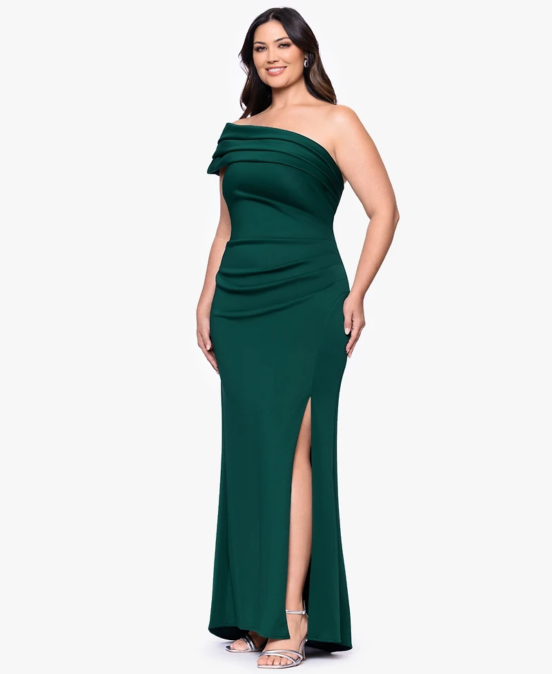 Xscape Plus Sleeveless Maxi Dress