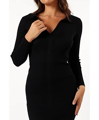 Petal and Pup Women's Collins Long Sleeve Midi Dress