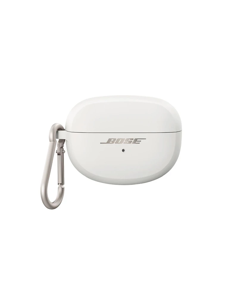 Bose Ultra Open Wireless Earbuds, Moonstone Blue, Bundle with White Smoke Silicone Case Cover