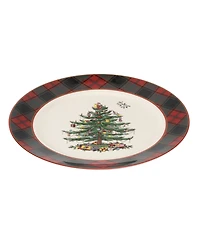 Spode Christmas Tree Tartan Buffet Plate