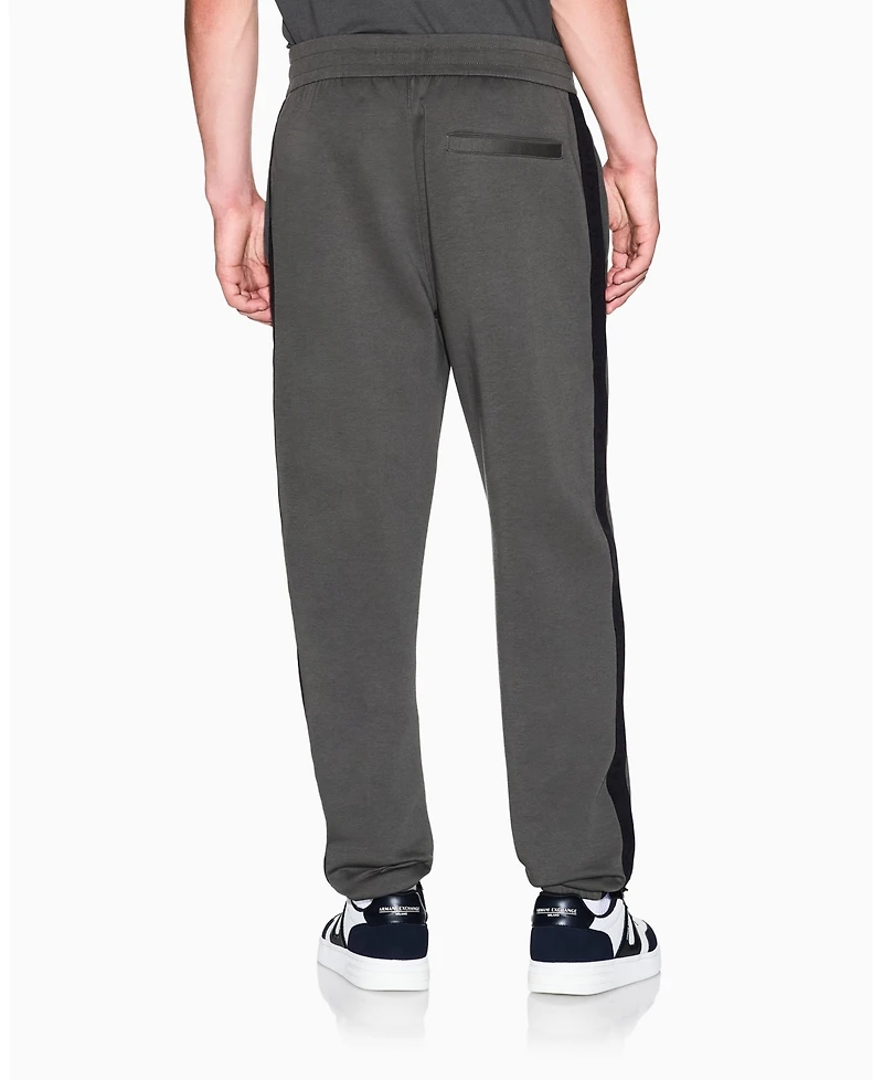 A|X Armani Exchange Men's Grosgrain Logo Fleece Pants