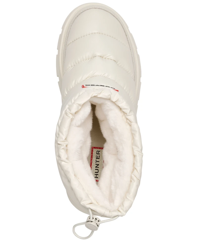 Hunter Women's Maribel Lug Sole Insulated Waterproof Snow Booties from Finish Line