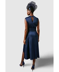 Coast Women's Satin Twist Waist Midi Dress