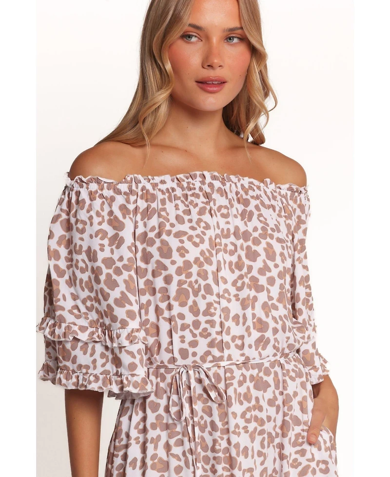 Petal and Pup Women's Rhody Off Shoulder Maxi Dress