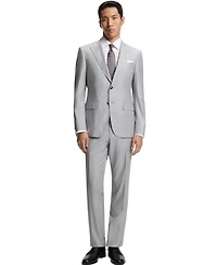 Boss by Hugo Men's Cotton Monogram-Jacquard Regular-Fit Dress Shirt