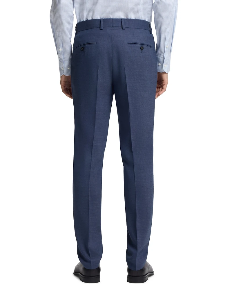 Boss by Hugo Boss Men's Micro-Patterned Stretch Cloth Two-Piece Slim-Fit Suit