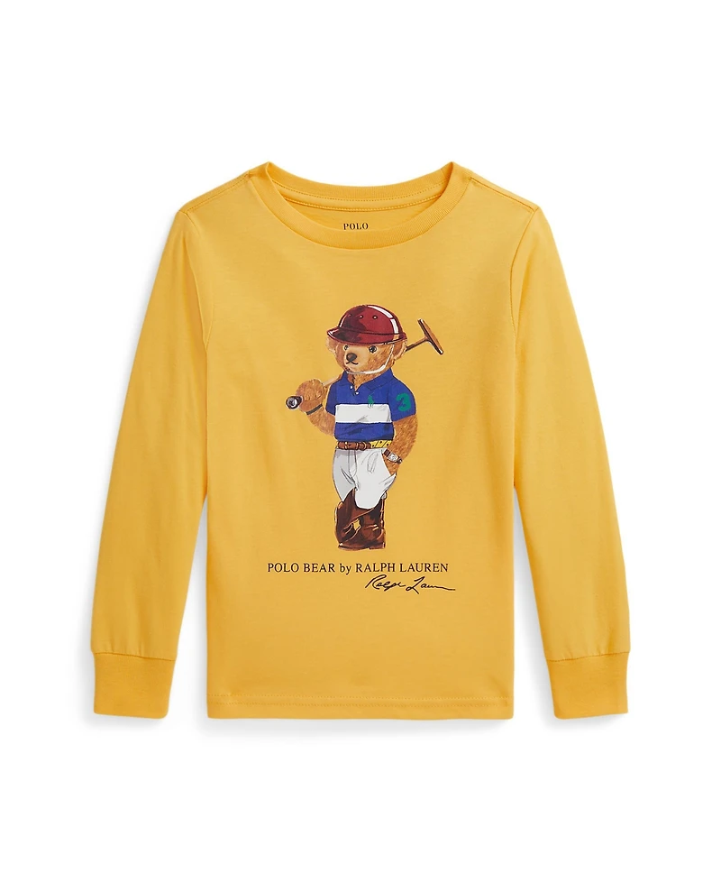 Polo Ralph Lauren Boys 2-7 Bear Cotton Long-Sleeve Tee
