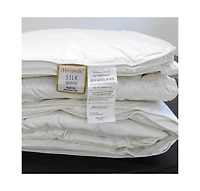 Egyptian Linens Heavyweight Silk Goose Down Fill Comforter – Solid, Full/Queen