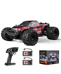 Mecale Rc Car 1:18, 4WD Off-Road Truck 36 km/h with 45° Wheelie & 2 Batteries, High-Speed Racing Toy for Kids 8+, IPX4