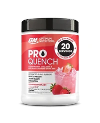 Optimum Nutrition Pro Quench Whey + Collagen Protein Powder, Strawberry Splash, 20 Servings