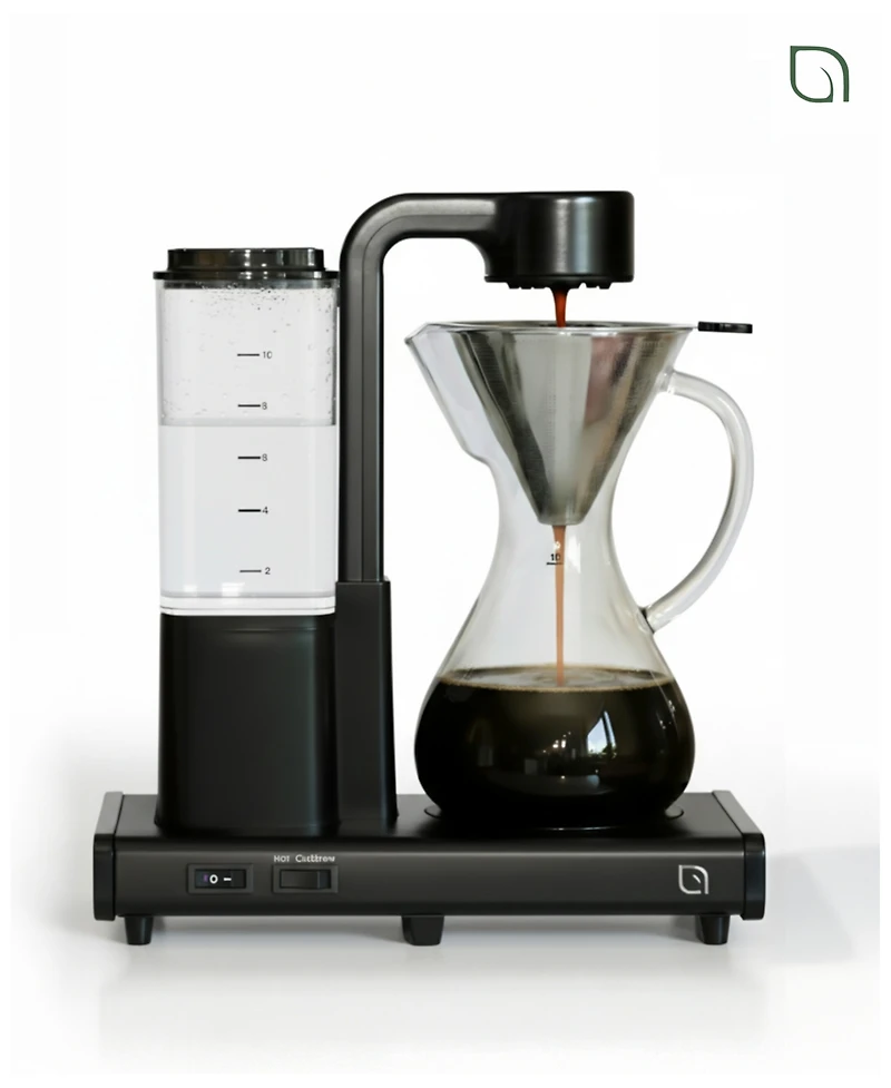 Willow Kitchen Artisan Brew Automatic Pour Over Coffee Maker- Blooming Technology