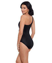 Miraclesuit Network Jena One-Shoulder Allover-Slimming One-Piece Swimsuit
