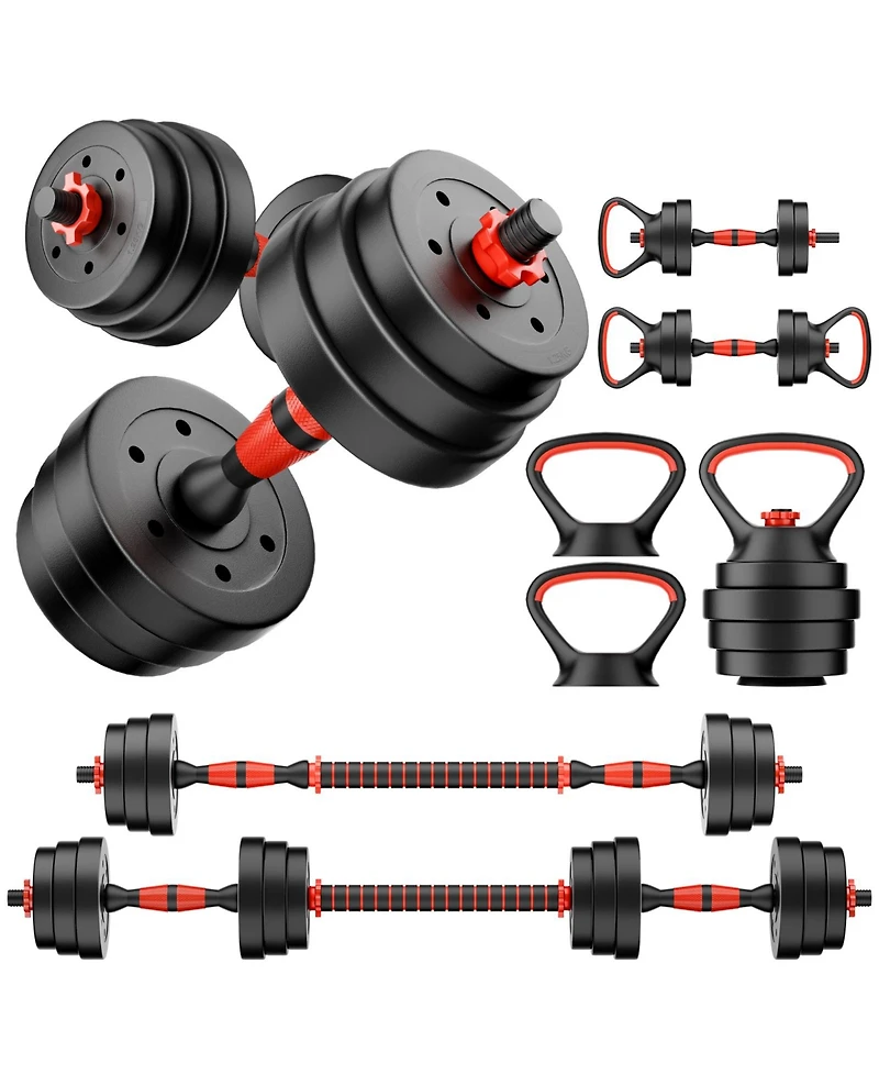 Sugift 45LB 4-in-1 Adjustable Dumbbell Set