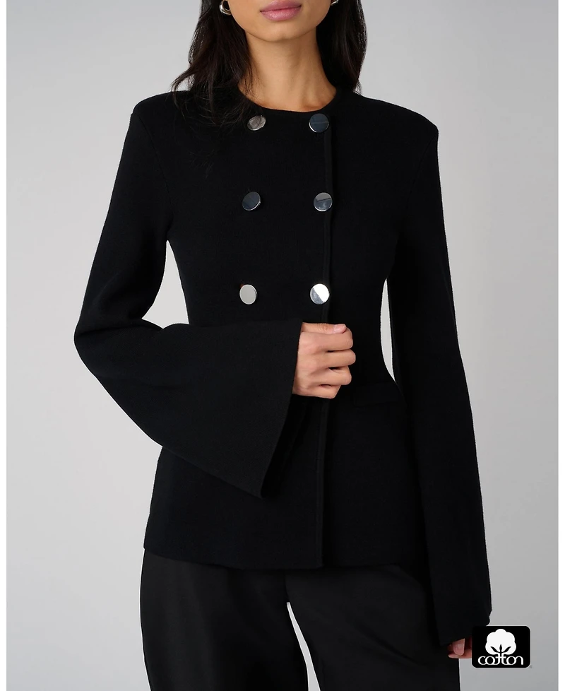 WeWoreWhat Women's Cinched Waist Peplum Sweater