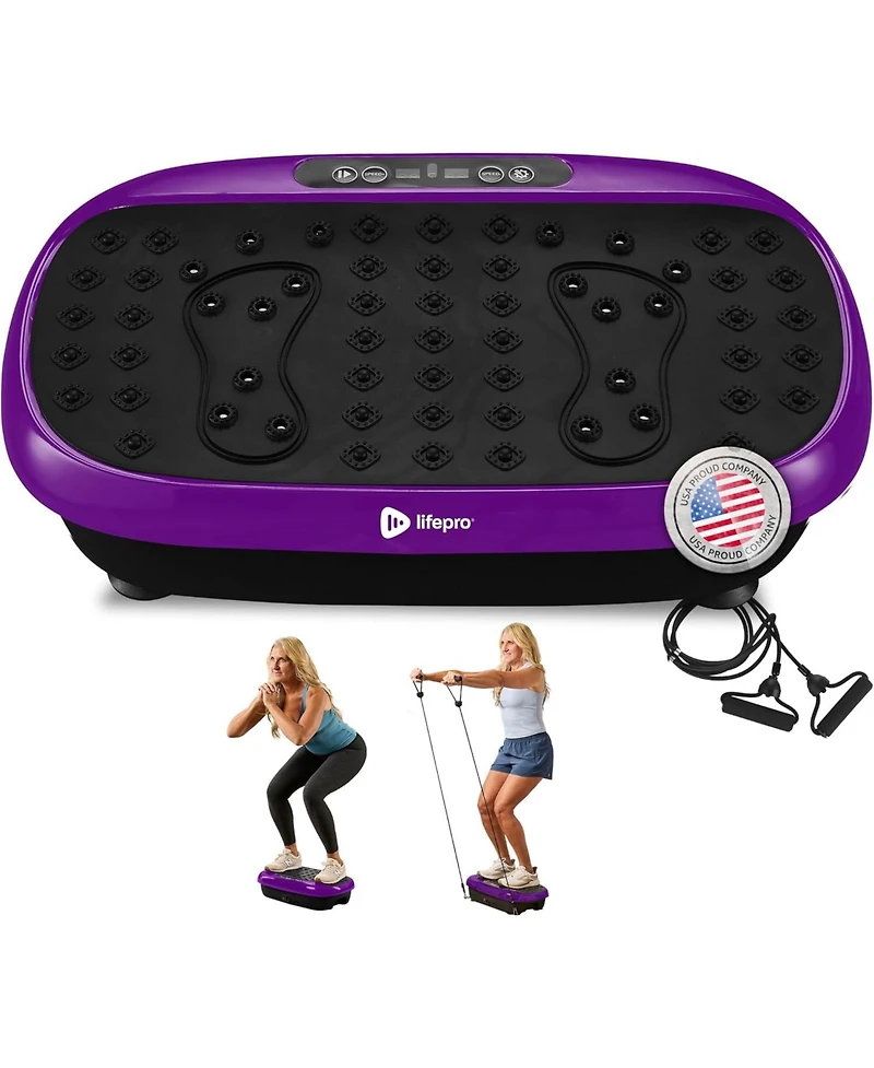 Lifepro Compact Vibration Plate Exercise Machine - Mini Full Body Platform for Lymphatic Drainage & Pain Relief