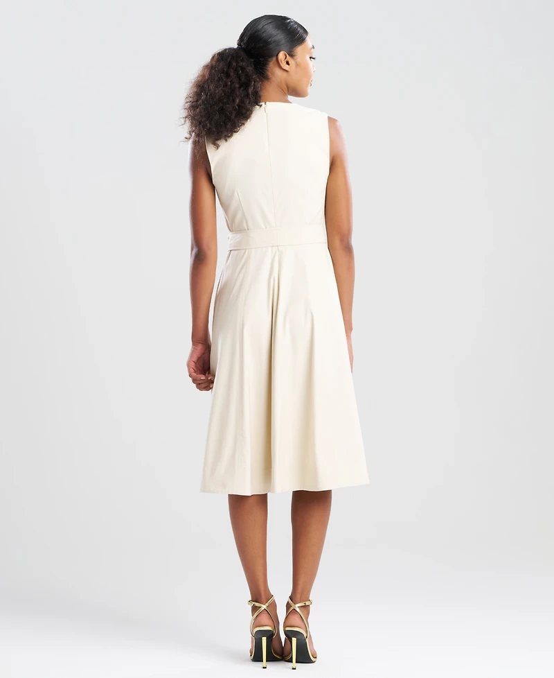 Natori Women's Solid Crewneck Midi Dress