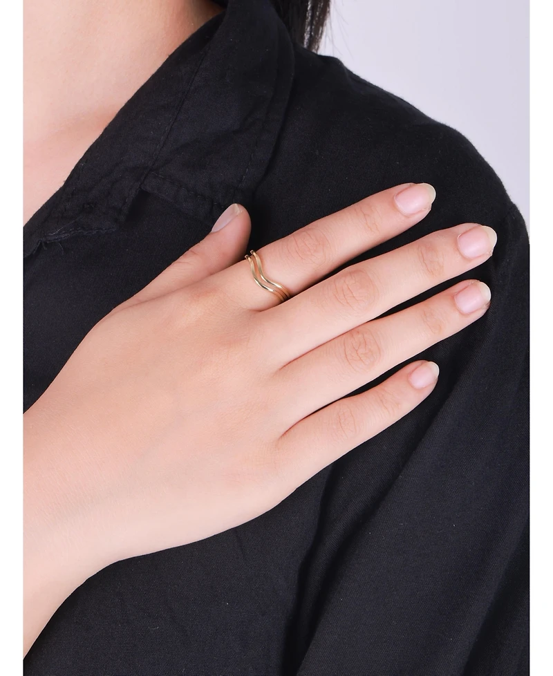 Devata Wishbone Arch Ring 14K Gold