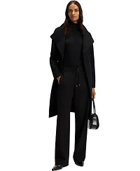 Boss by Hugo Women's Merino Wool Mock Neck Sleeveless Top