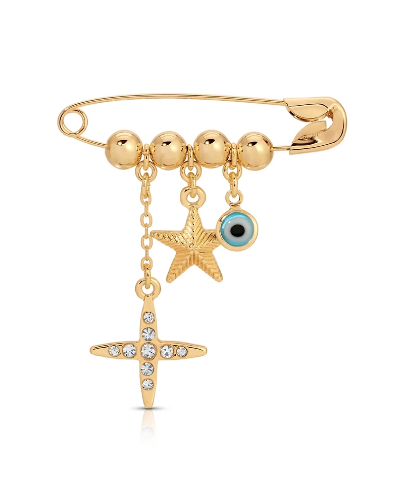 Ettika Gold Plated Celestial Brooch Set