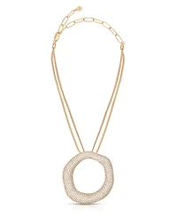Ettika Open Circle Pave Necklace